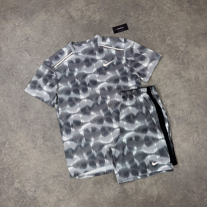 Nike Pulse Short Set – WHITE X MONO PRINT