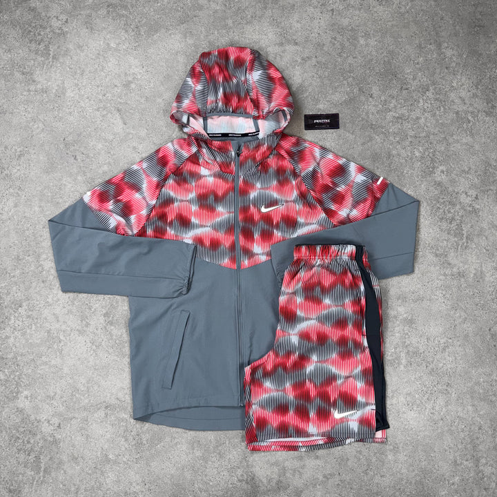 Nike Pulse Duo Set – Grey x Red Mono Print