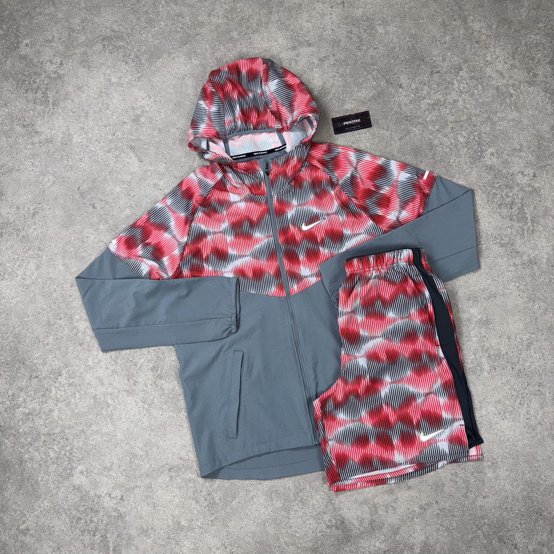 Nike Pulse Duo Set – Grey x Red Mono Print