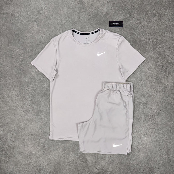 Nike Miler Short Set – Chalk