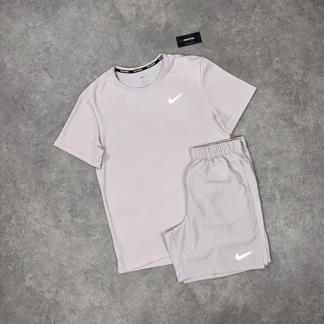 Nike Miler Short Set – Chalk