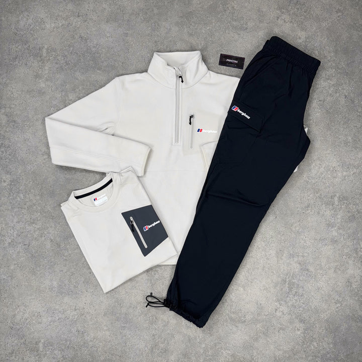Berghaus Arid 1/4 Zip Tri Set – Chalk x Black