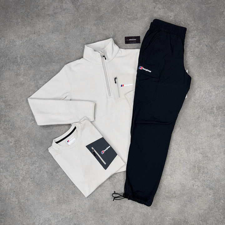 Berghaus Arid 1/4 Zip Tri Set – Chalk x Black