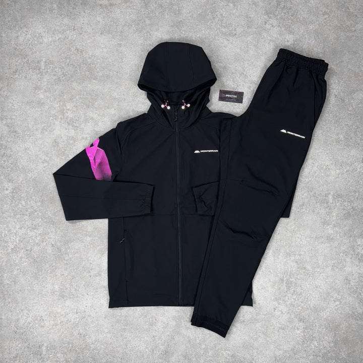 Monterrain Featherlight Twin Set – Black x Pink Flash