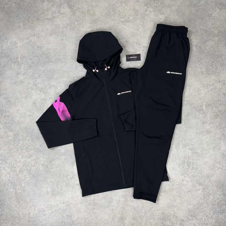 Monterrain Featherlight Twin Set – Black x Pink Flash