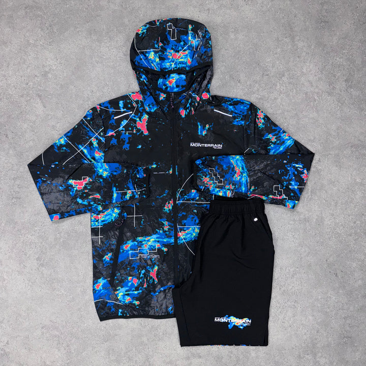 Monterrain Thunder Short Set (Black/Blue)