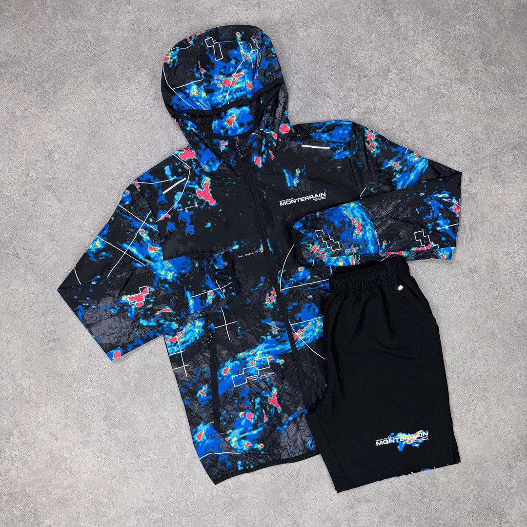 Monterrain Thunder Short Set (Black/Blue)