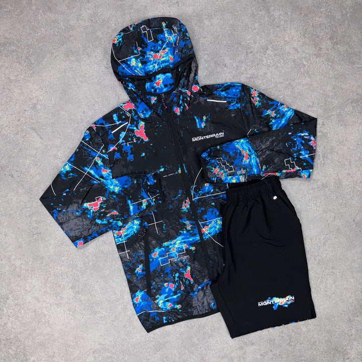 Monterrain Thunder Short Set (Black/Blue)