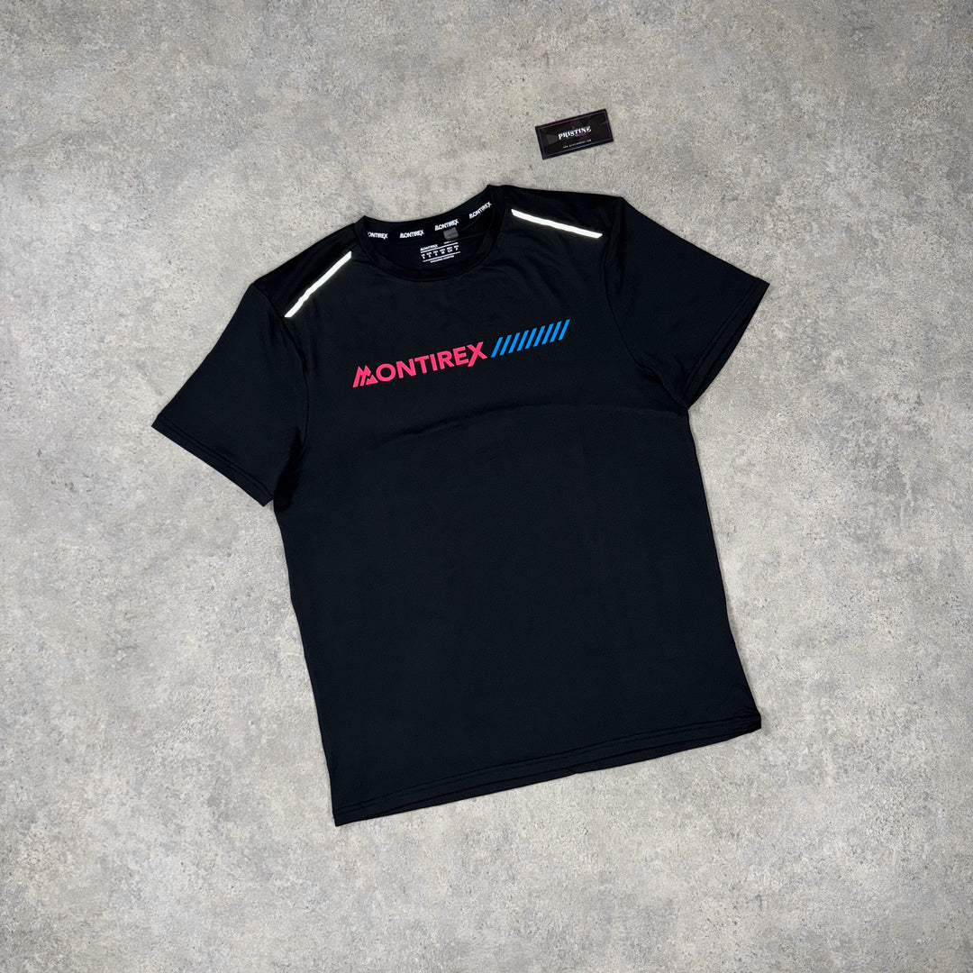 Montirex Strike Performance Tee – Black x Neon