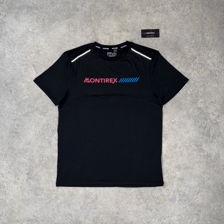 Montirex Strike Performance Tee – Black x Neon