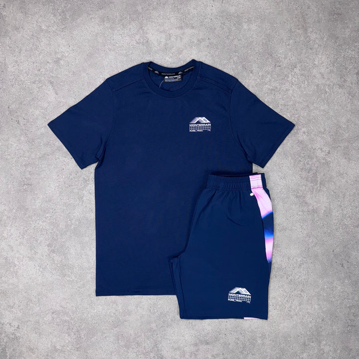 Monterrain Eclipse T-Shirt / Short Set (Blue/Purple)