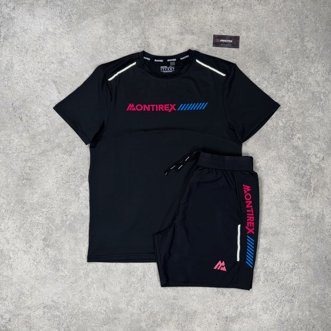 Montirex Strike Short Set – Black x Neon