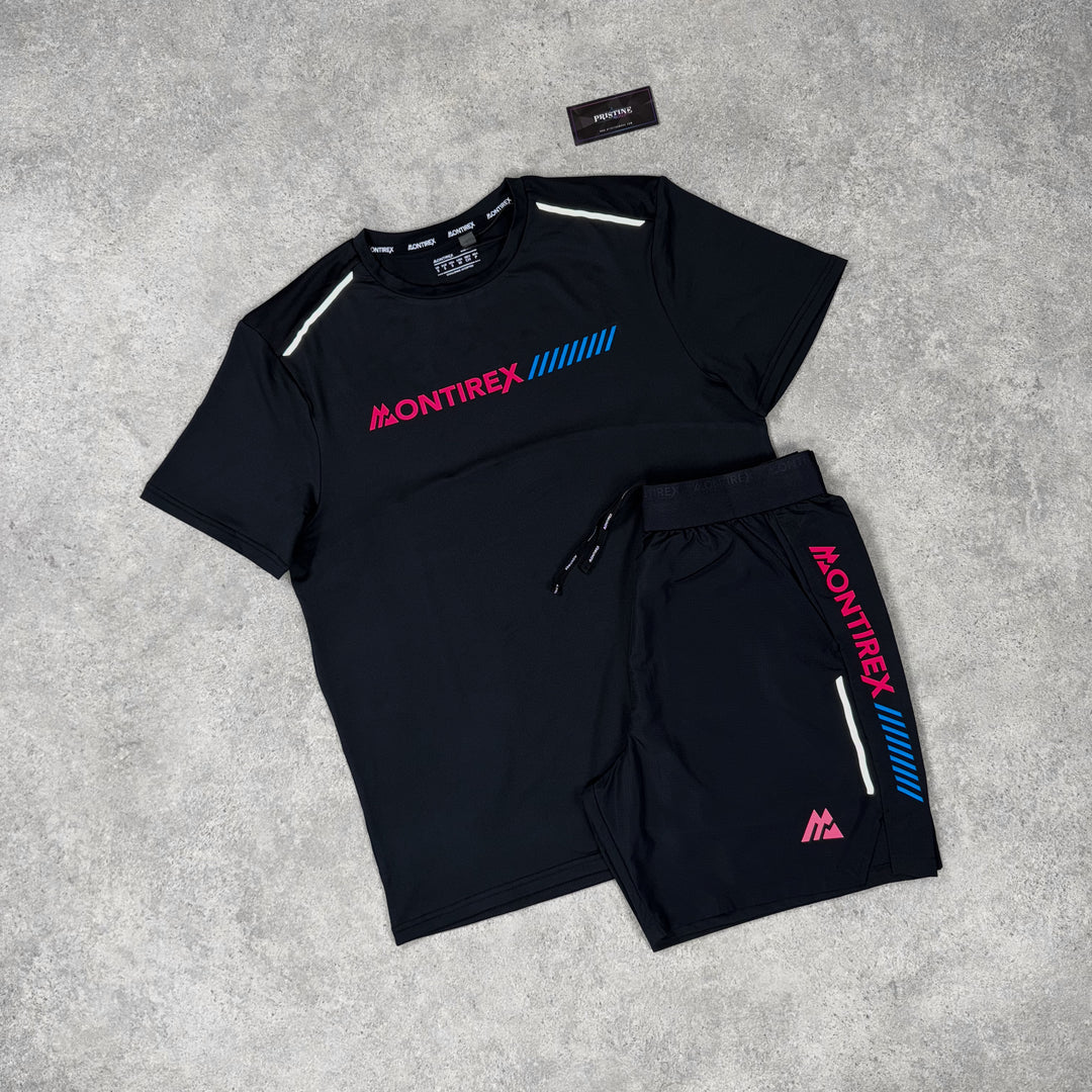 Montirex Strike Short Set – Black x Neon