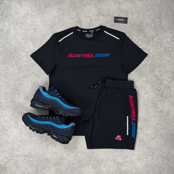Montirex Strike Short Set – Black x Neon