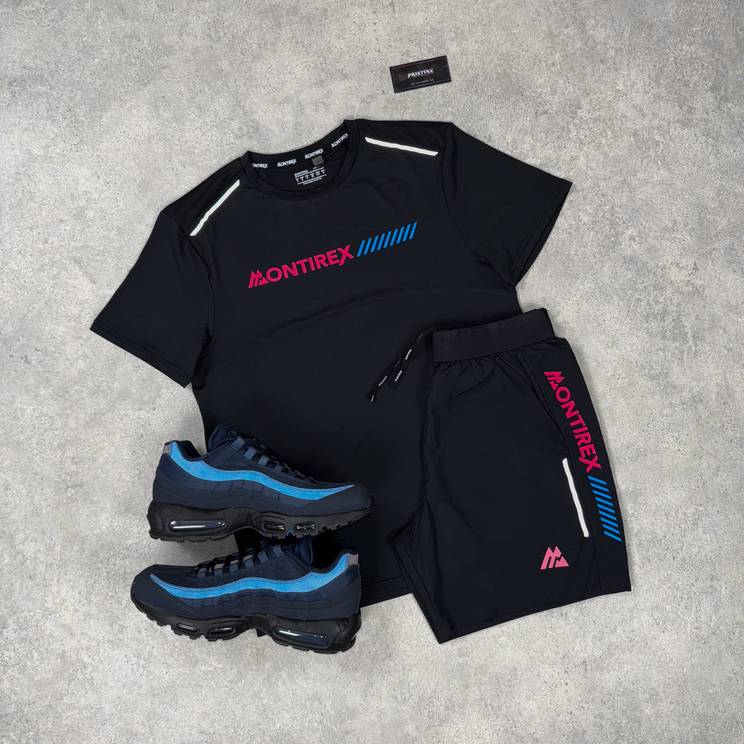 Montirex Strike Short Set – Black x Neon