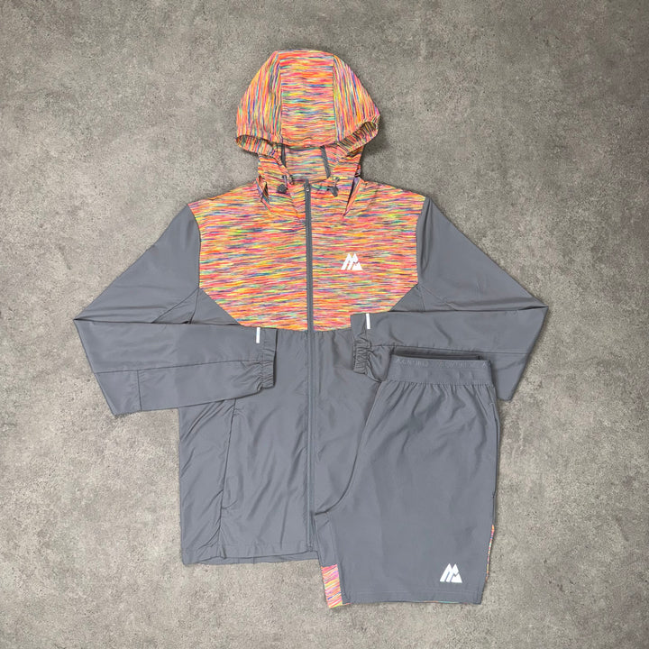 Montirex Trail Windrunner Short Set (Grey/Orange)