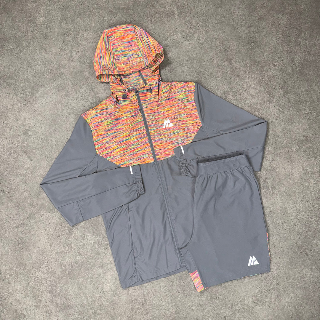 Montirex Trail Windrunner Short Set (Grey/Orange)