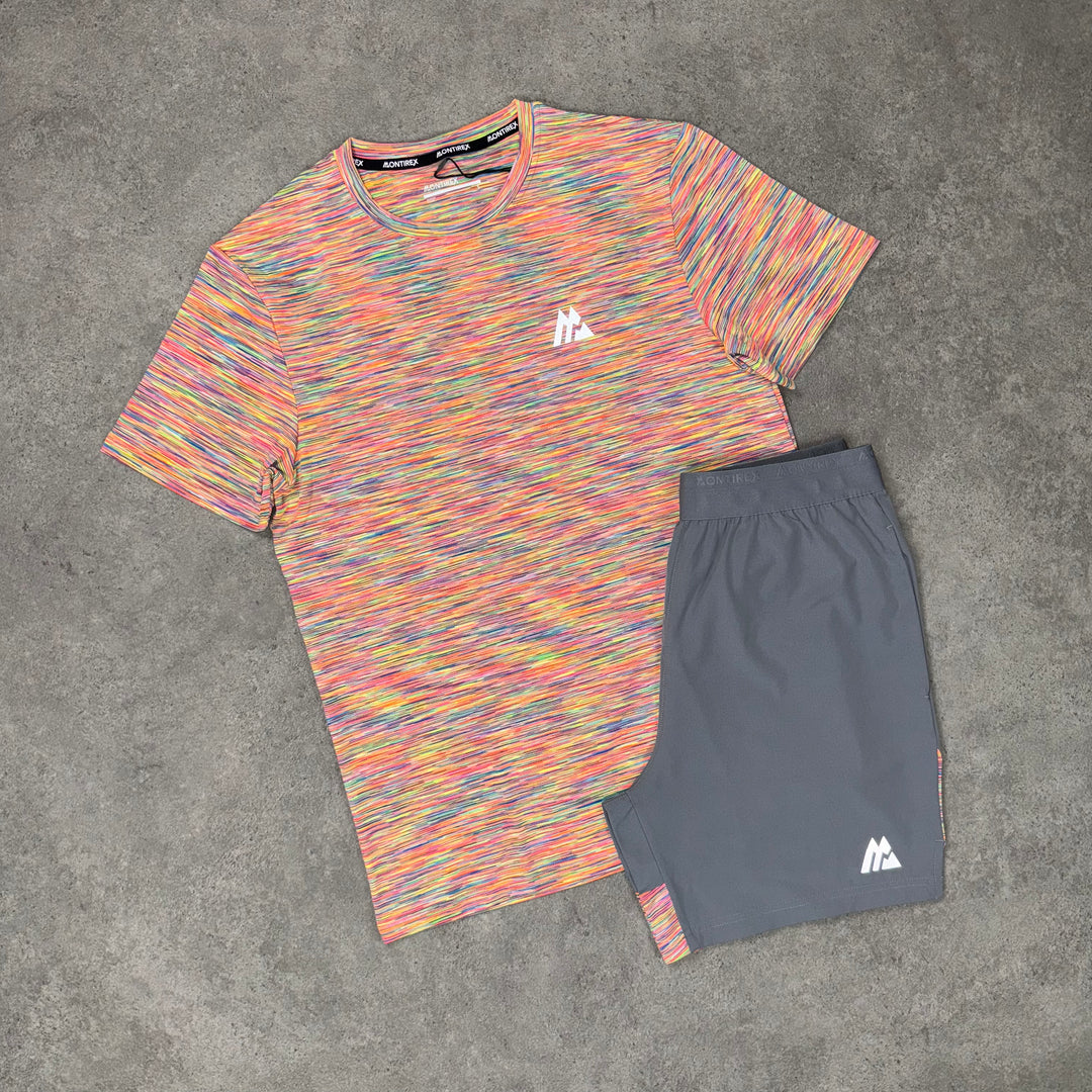 Montirex Trail Short Set (Grey/Orange)