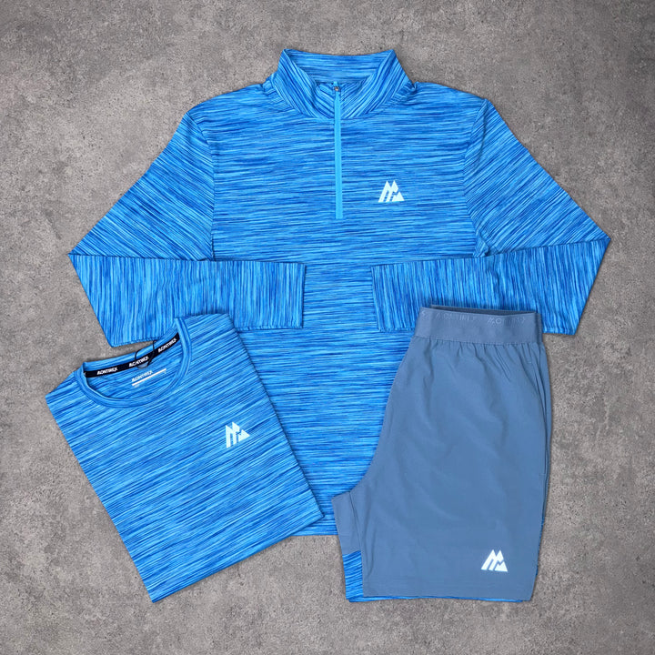Montirex Trail 1/4 ZIP Tri Set (Blue)