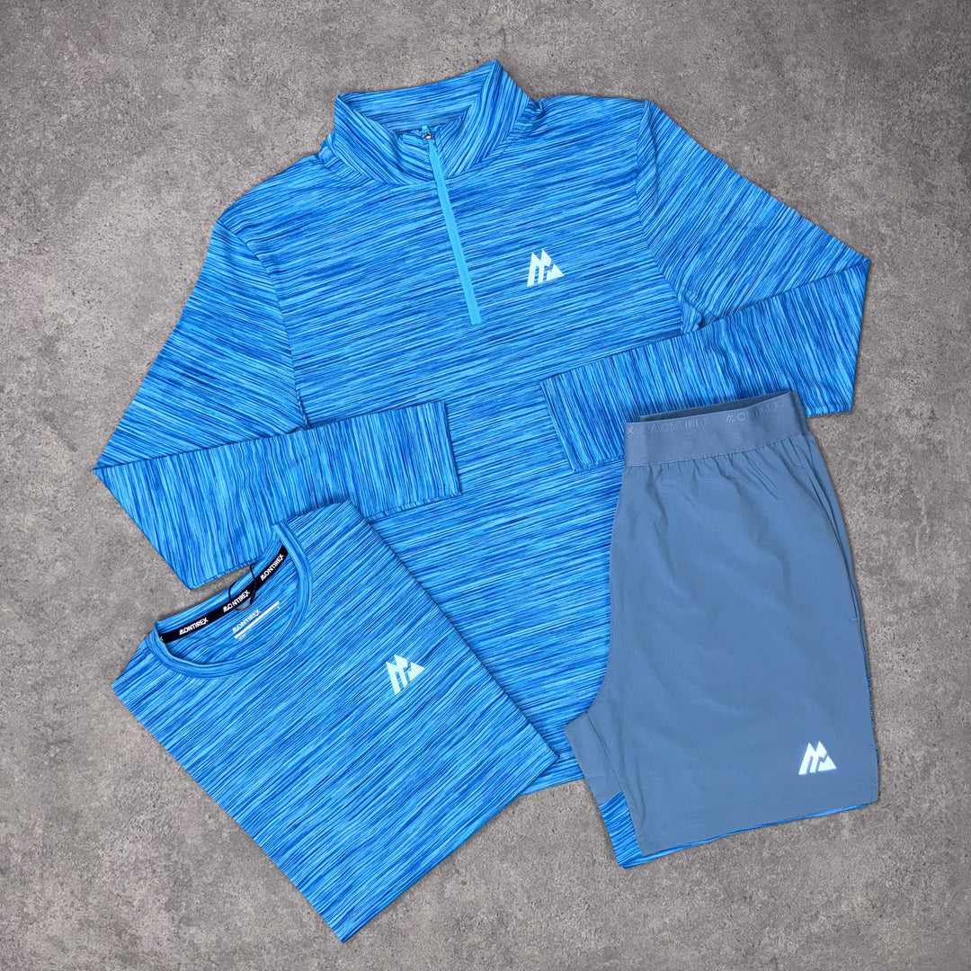 Montirex Trail 1/4 ZIP Tri Set (Blue)