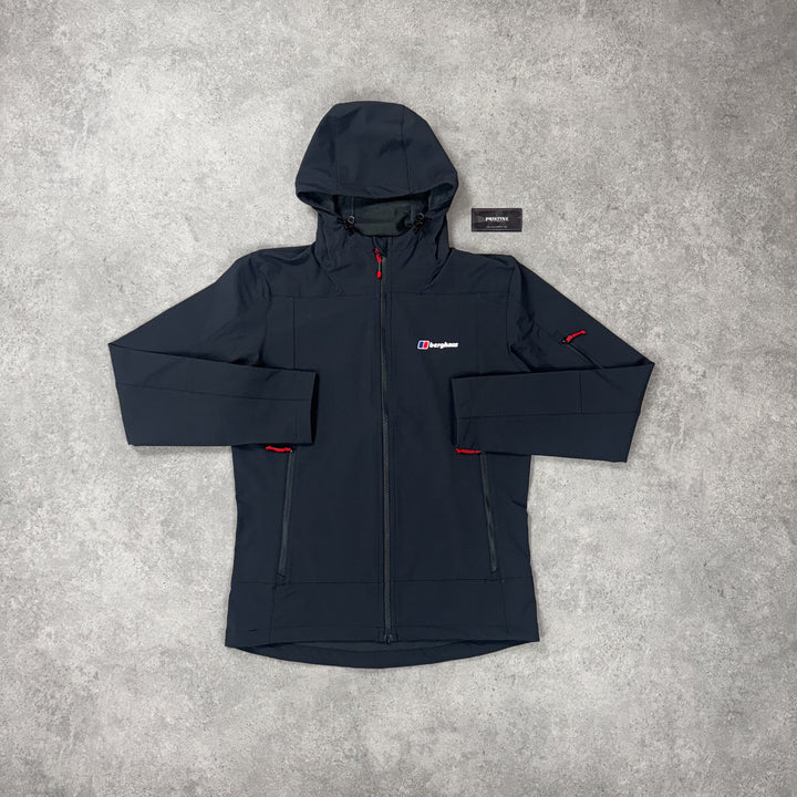 Berghaus Essential Jacket – Obsidian x Crimson