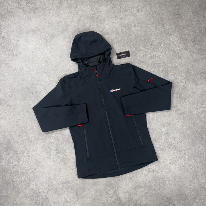 Berghaus Essential Jacket – Obsidian x Crimson