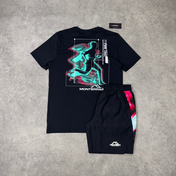 Monterrain Pace Short Set – Black