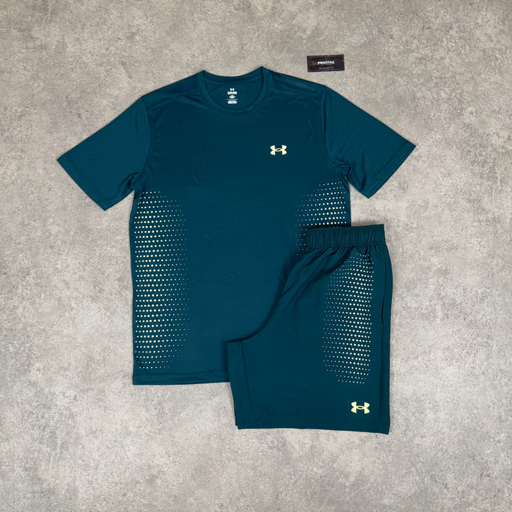 Under Armour Faded Short Set – Deep Teal