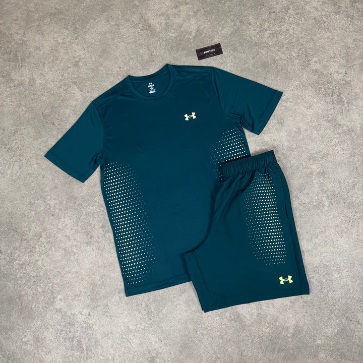 Under Armour Faded Short Set – Deep Teal