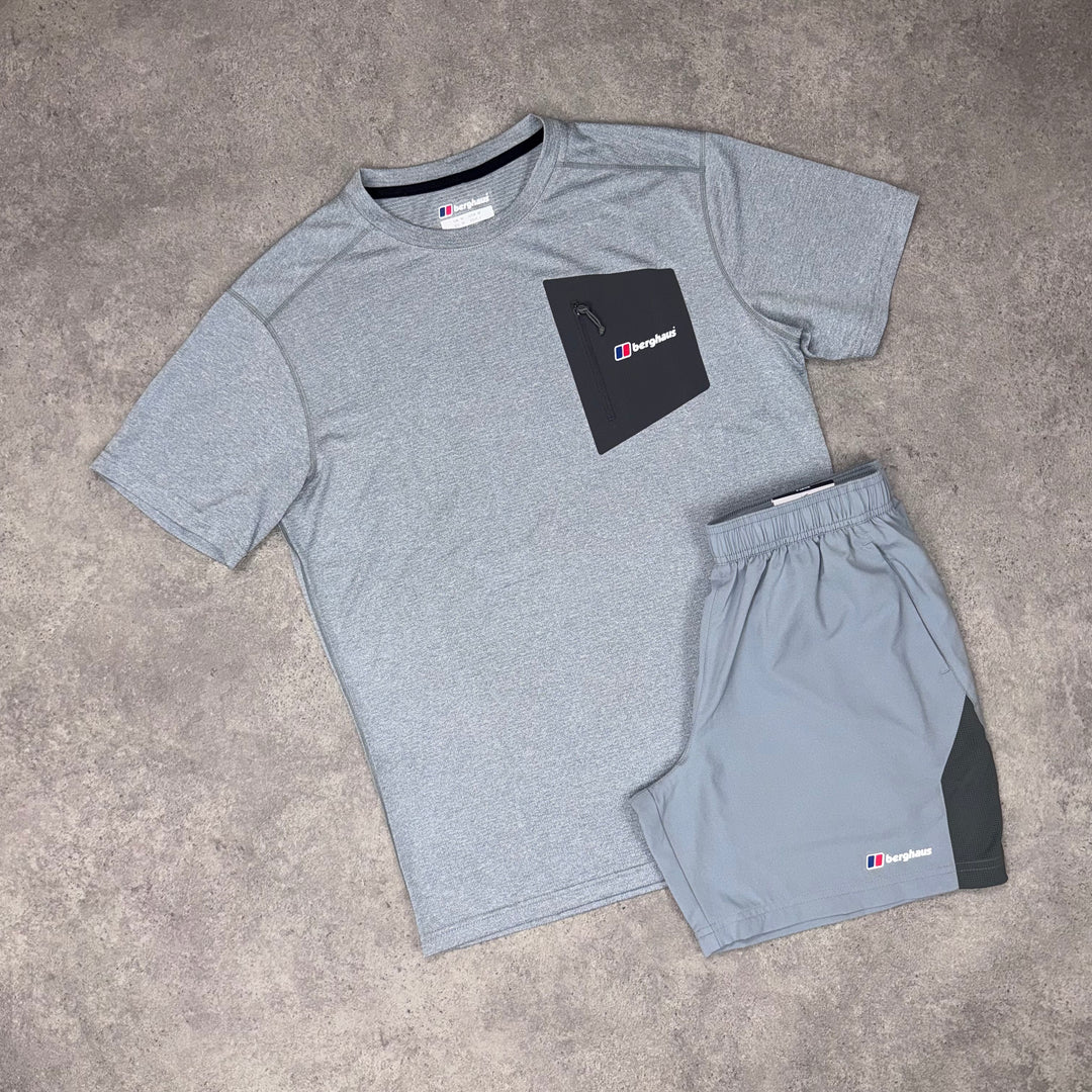 Berghaus Utility Set – Soft Grey & Two-Tone Shorts