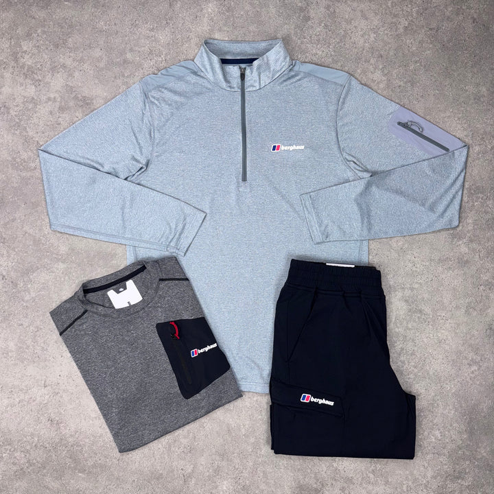 Berghaus Mono Pop Tri Set – Glacier x Charcoal x Black