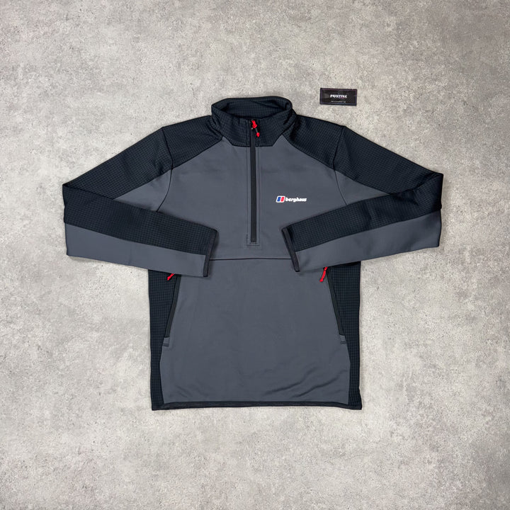Berghaus Gridlock 1/4 Zip – Graphite x Obsidian