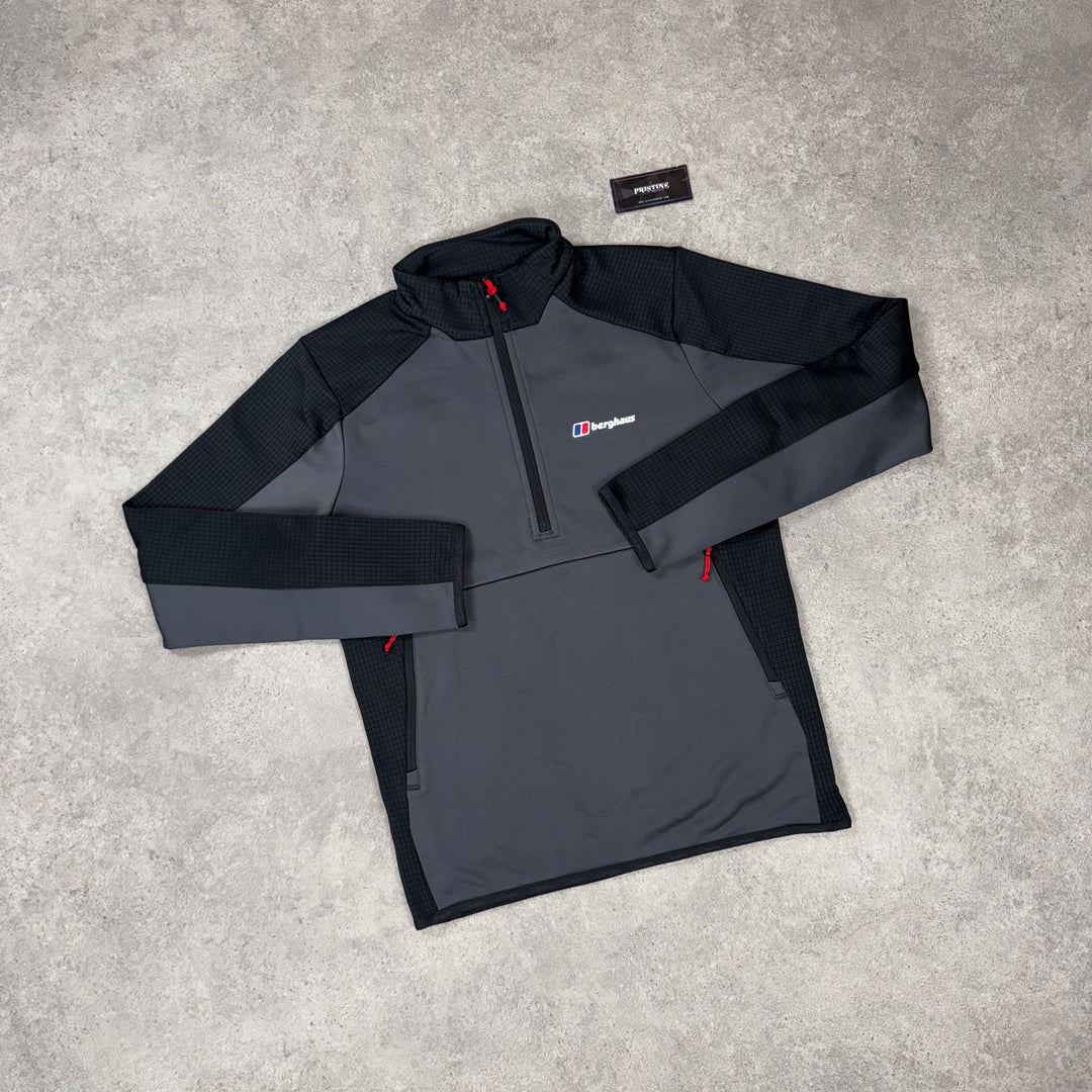 Berghaus Gridlock 1/4 Zip – Graphite x Obsidian