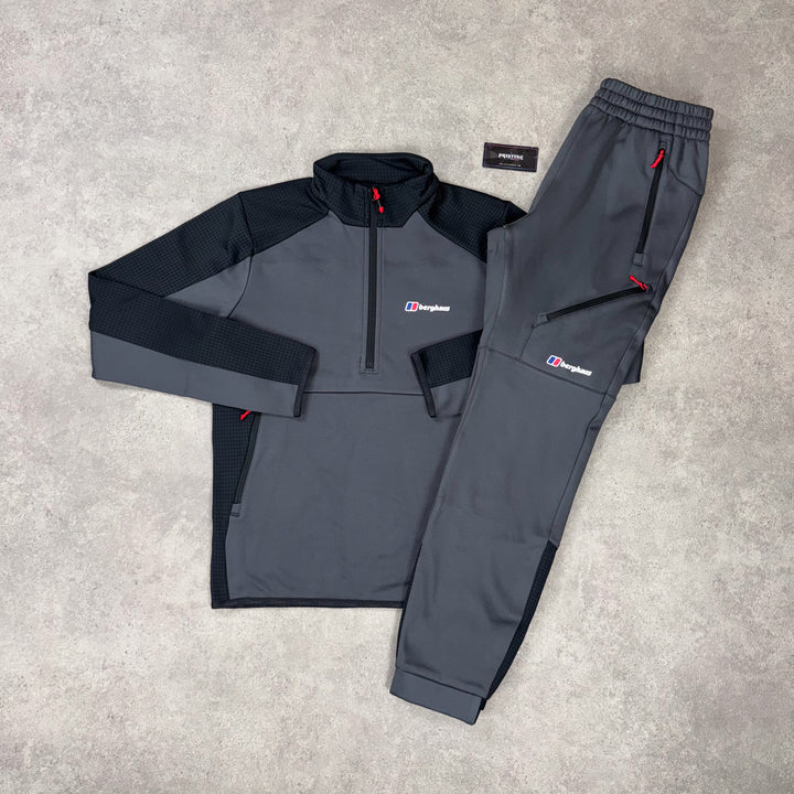 Berghaus Gridlock 1/4 Zip Twin Set – Graphite x Obsidian