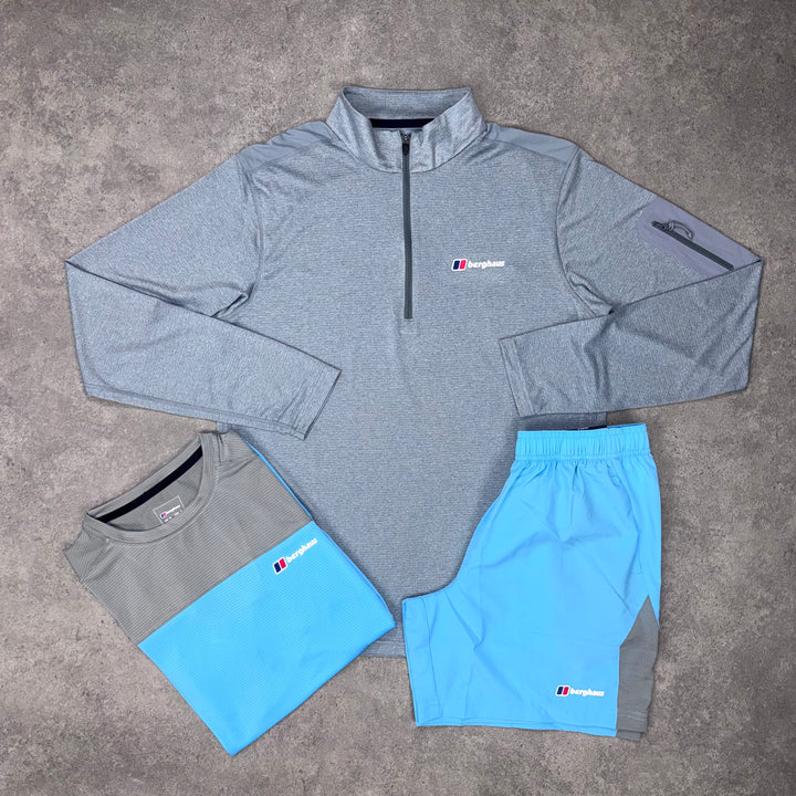 Berghaus Grey x Sky Tri Set – Charcoal x Sky Blue x Glacier
