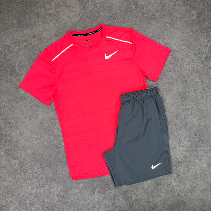 Nike Miler Set (Pink/Grey)