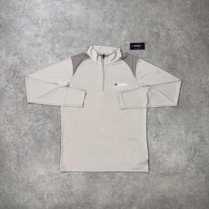 Berghaus Ridgeway 1/4 Zip – Taupe Brown x Stone