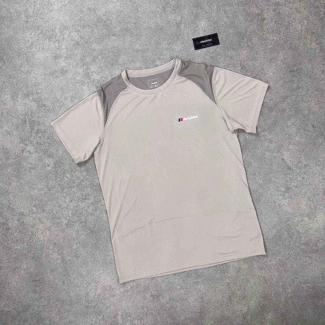 Berghaus Ridgeway Tee – Taupe Brown x Stone