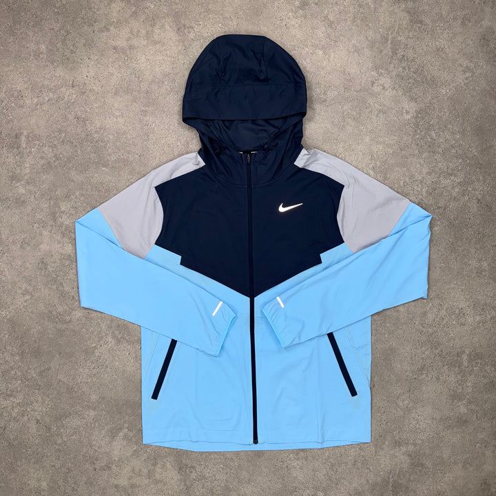 Nike Packable Windrunner (Navy/Light-Blue)