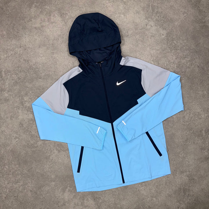 Nike Packable Windrunner (Navy/Light-Blue)