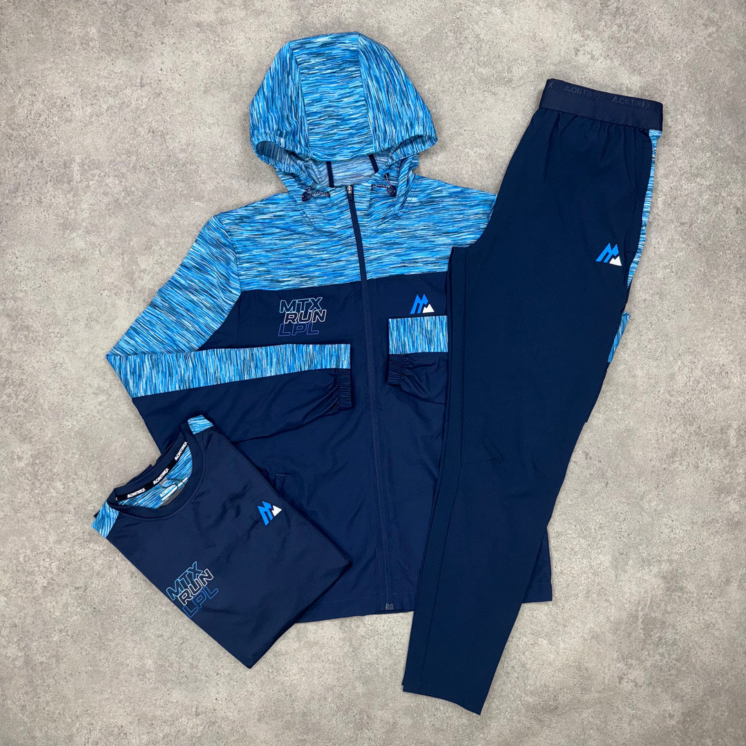 Montirex Run Tri-Pants Set (Black/Blue)