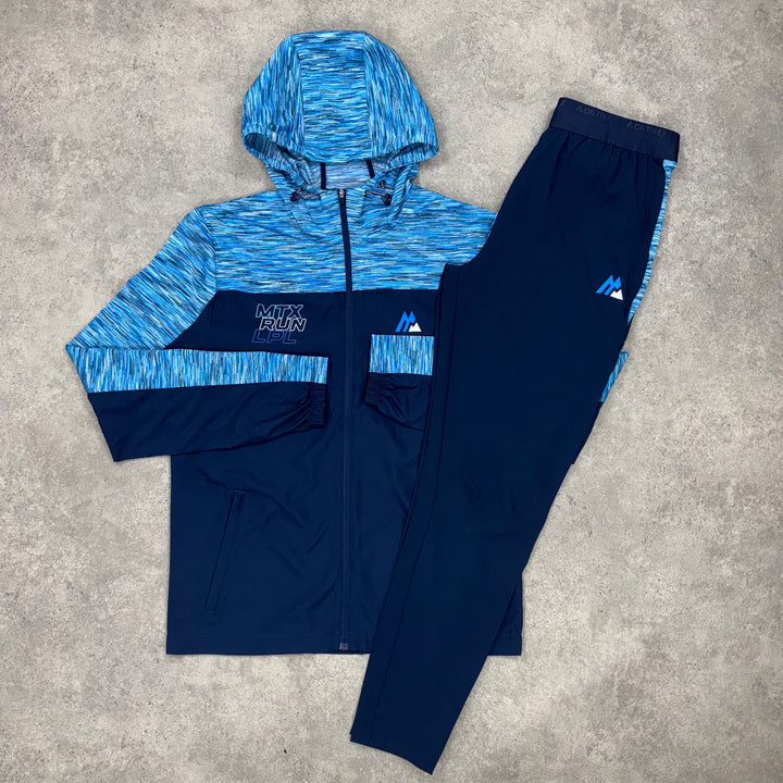 Montirex Run Jacket & Pants Set (Black/Blue)