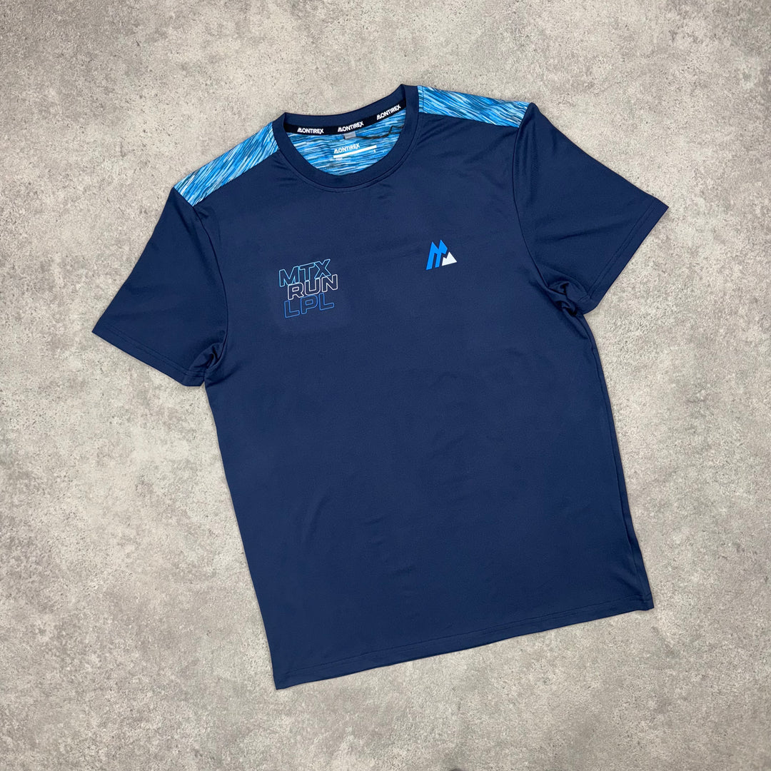 Montirex Run T-Shirt (Black/Blue)
