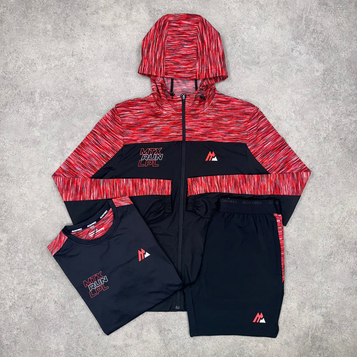 Montirex Run Tri-Short Set (Black/Red)
