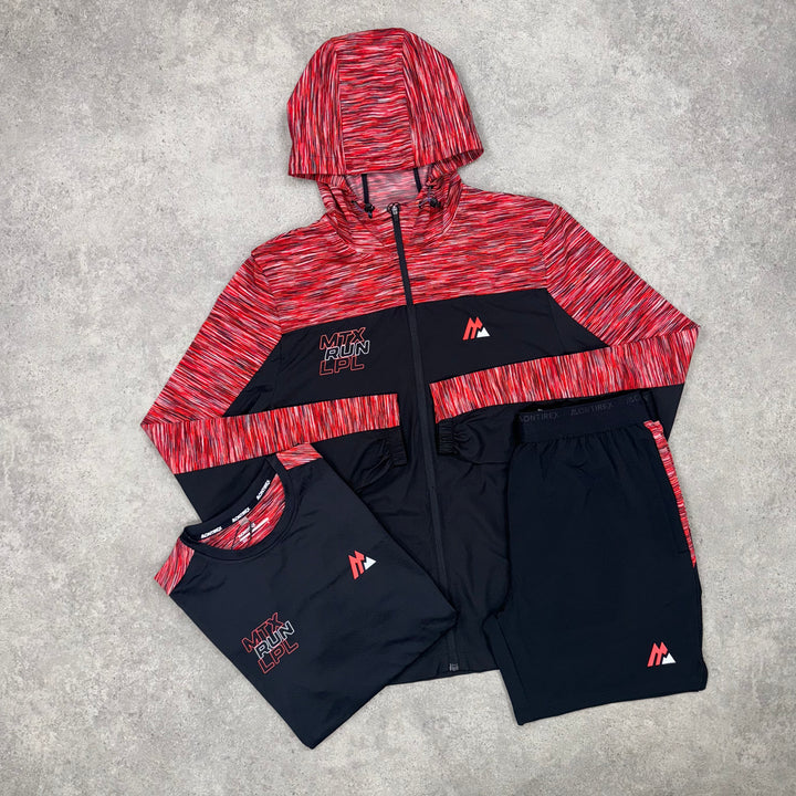 Montirex Run Tri-Short Set (Black/Red)