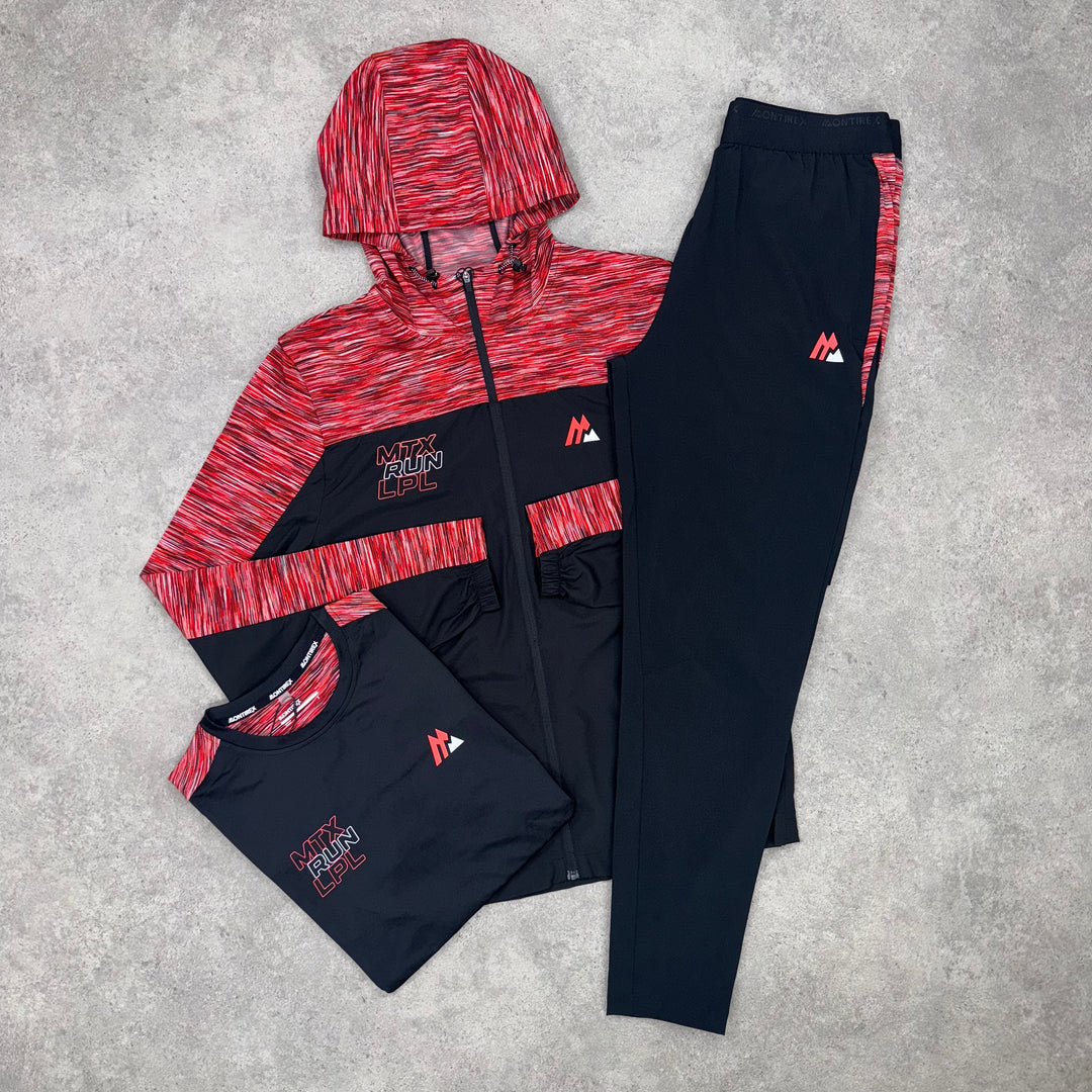 Montirex Run Tri-Pants Set (Black/Red)