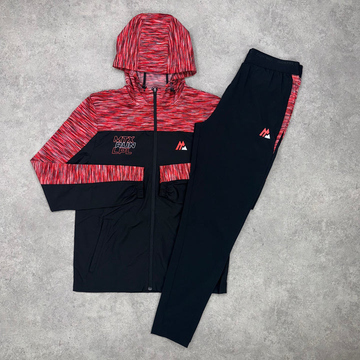 Montirex Run Jacket & Pants Set (Black/Red)