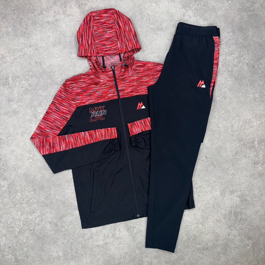 Montirex Run Jacket & Pants Set (Black/Red)