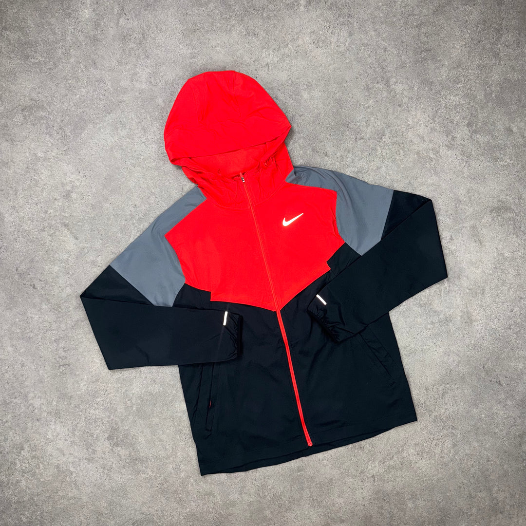 Nike Windrunner Jacket – Red x Iron Grey x Black – Pristine Moda