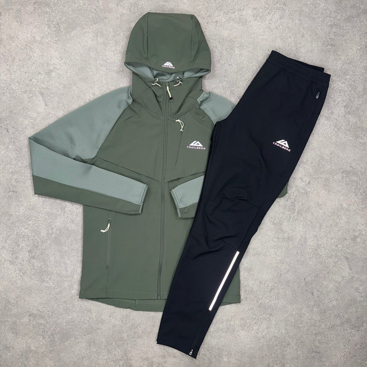 Trailberg Rapid Dash Tracksuit (Green/Black)